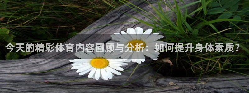 极速体育直播观看：今天的精彩体育内容回顾与分析：如何提升身体素质？