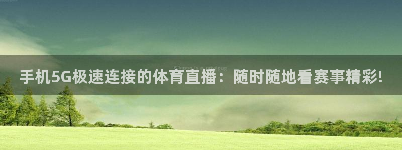 极速体育直播在线播放：手机5G极速连接的体育直播：随时随地看赛事精彩!